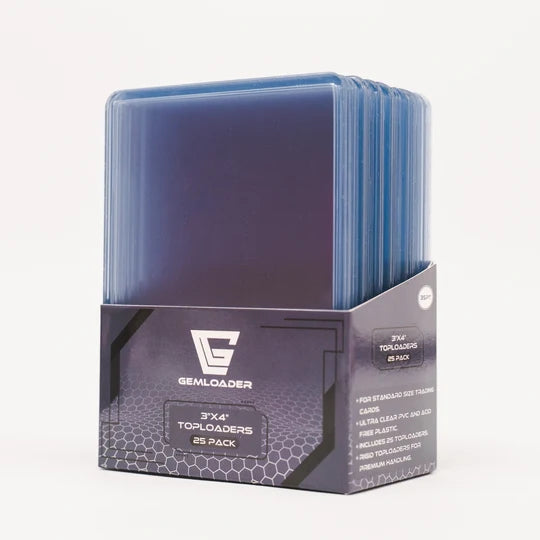 COLOUR OR CLEAR BORDER 3''X4'' Toploaders Ultra-Clear and Seamless 35PT (25Pack)