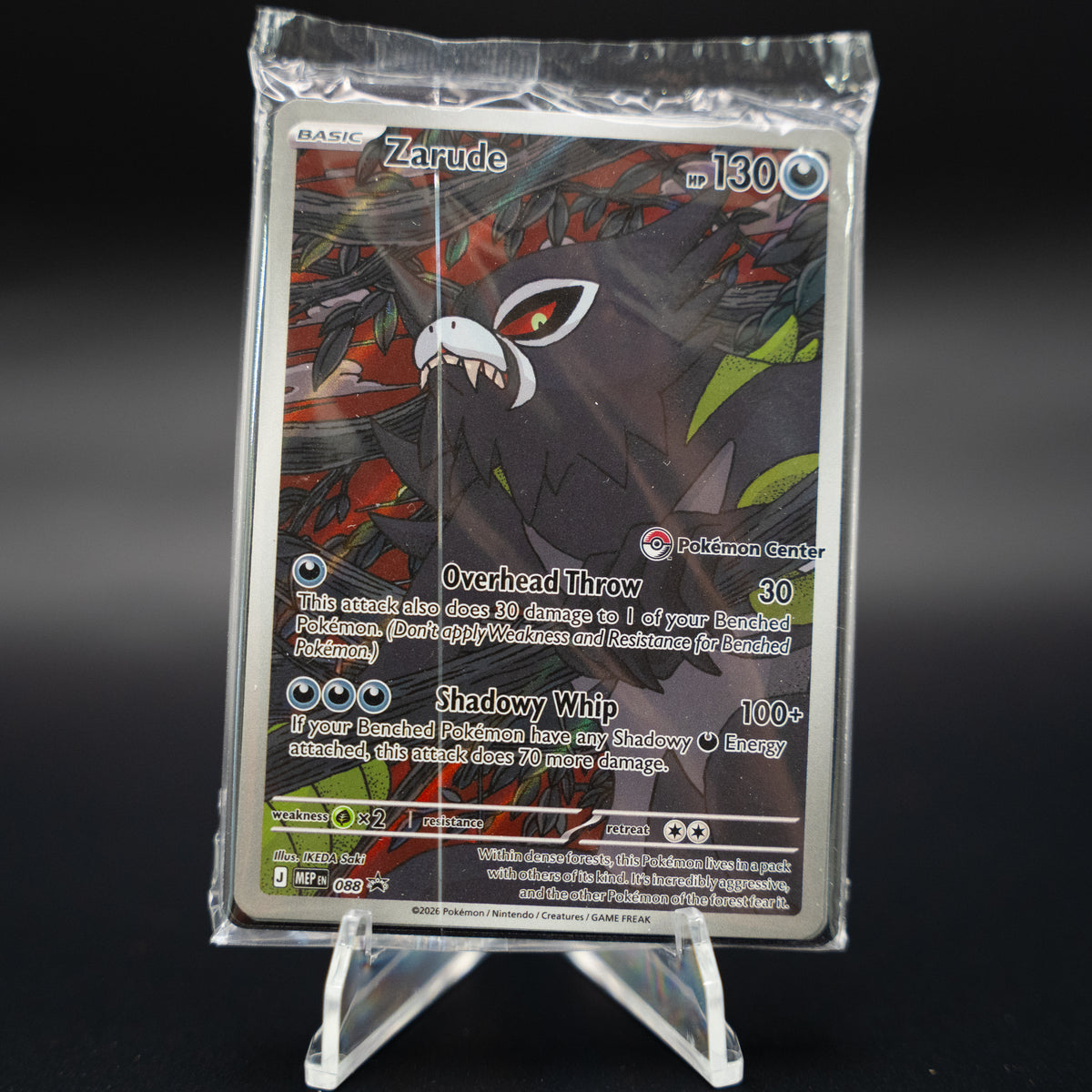 Zarude MEP088 Pokemon Center Stamped from Pitch Black