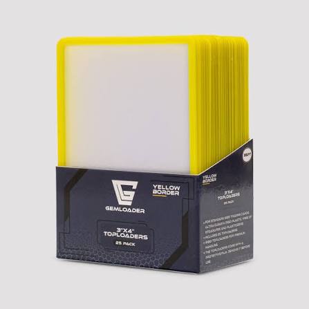 COLOUR OR CLEAR BORDER 3''X4'' Toploaders Ultra-Clear and Seamless 35PT (25Pack)